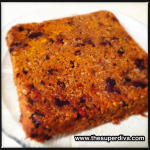 Spiced Pumpkin Oatmeal Bar before cutting