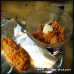 Vegan Cajun Sausages in Food Processor