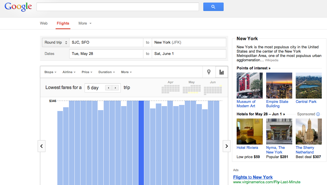 Rave ‘n’ Crave Wednesday:  Google Flights and Hotel Finder