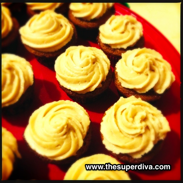 Foodie Monday:  Bourbon Vanilla Bean Cupcakes with Salted Coconut Caramel Frosting